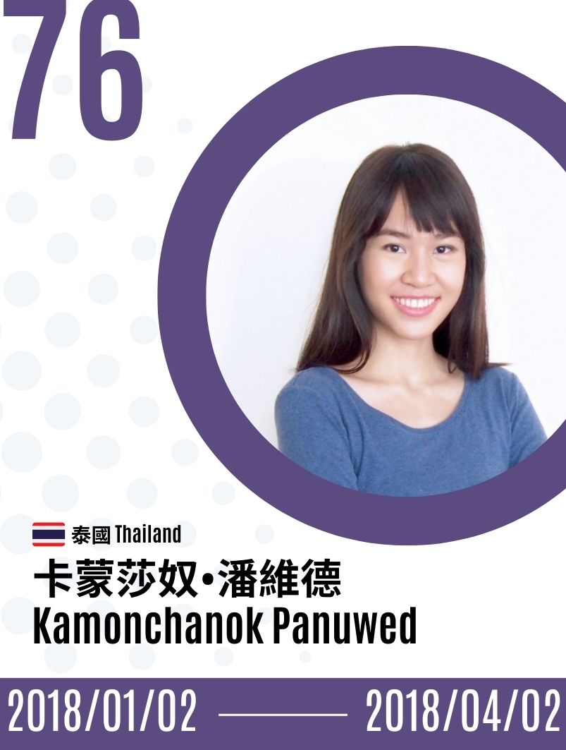 2018-Kamonchanok Panuwed  卡蒙莎奴．潘維德